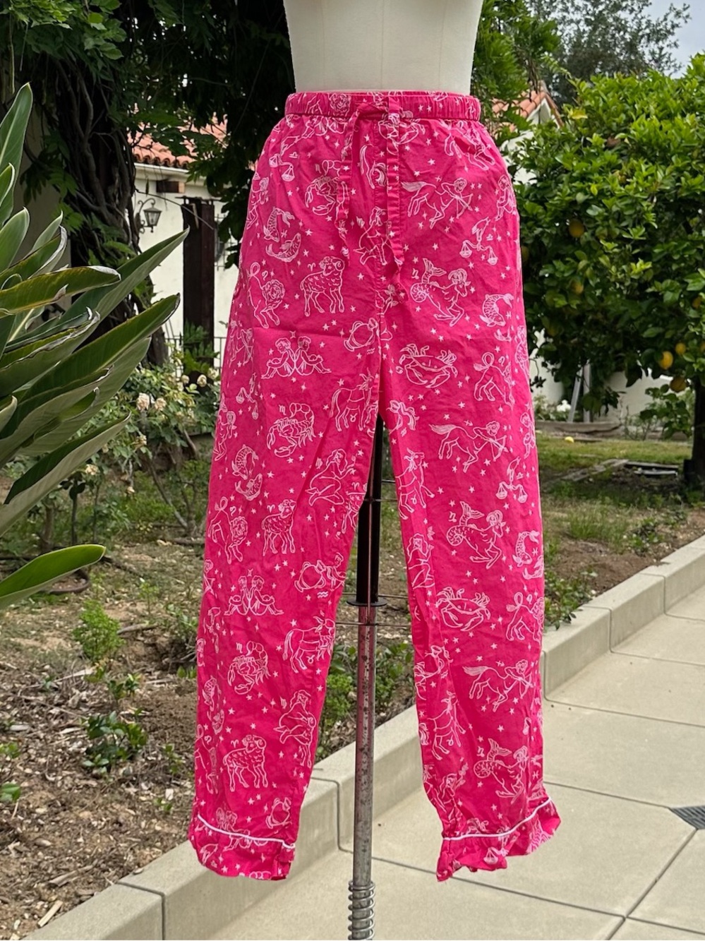 Anthropologie Printfresh "Daily Horoscope" pajama set - size XL - Picture 4 of 4